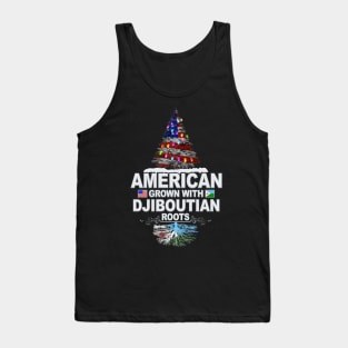 Christmas Tree  American Grown With Djiboutian Roots - Gift for Djiboutian From Djibouti Tank Top